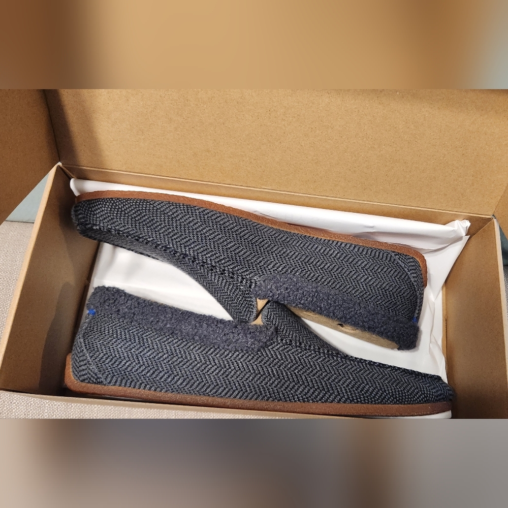 Rothy's Gray and Tan Loafers Slip-Ons ✨️ Brand New in Box✨️
